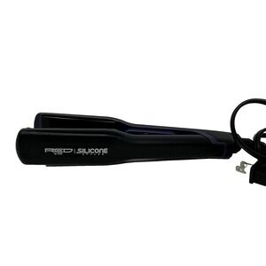 Kiss Hair Straightener Professional Red Silicone Styler Iron‎ Gentle Black 1.5"